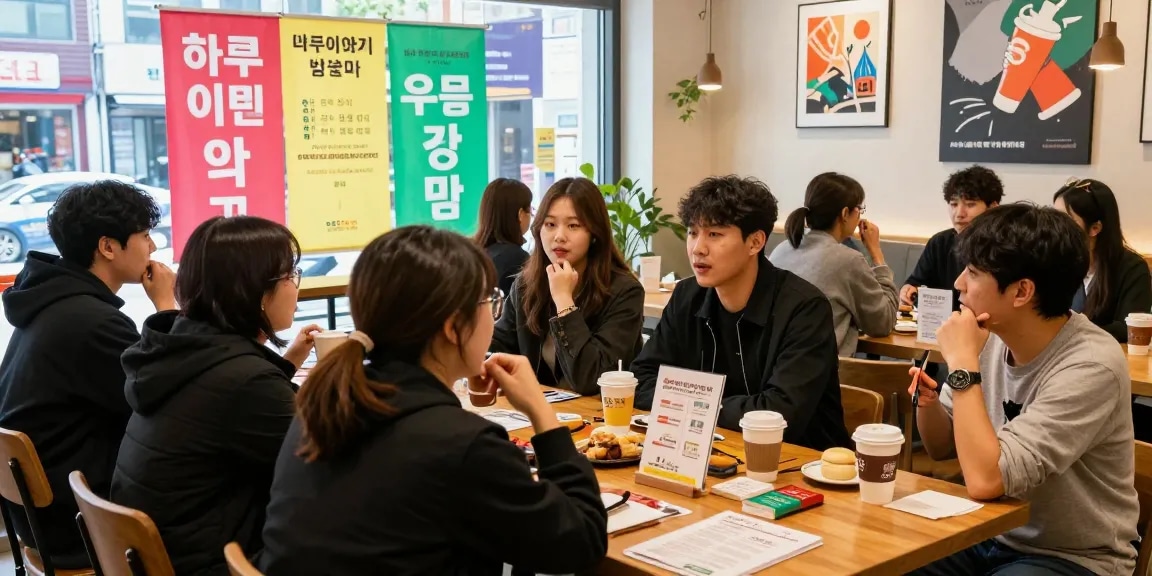 하루이야기 커뮤니티의 활기찬 모임과 다양한 아르바이트 경험 공유