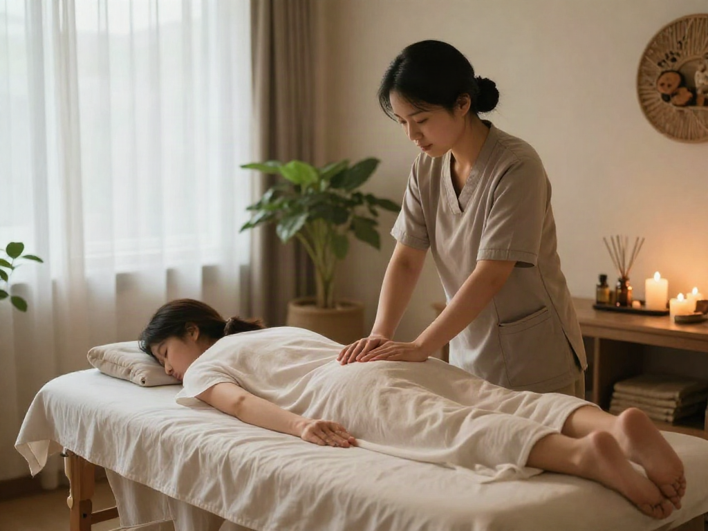 Experience 관악구출장마사지 in a serene wellness environment with a skilled therapist and calming ambiance.