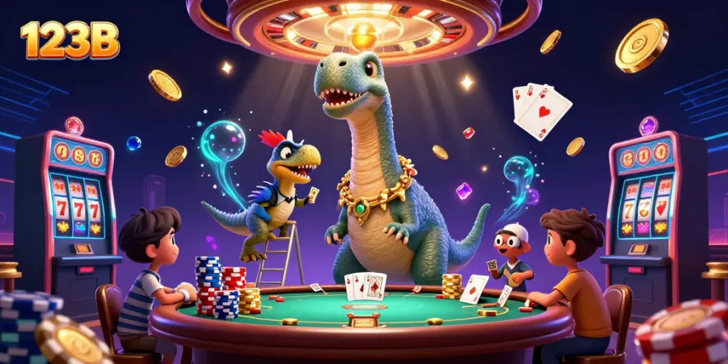 Experience thrilling gameplay at 123B casino with 3D characters and dazzling game elements.
