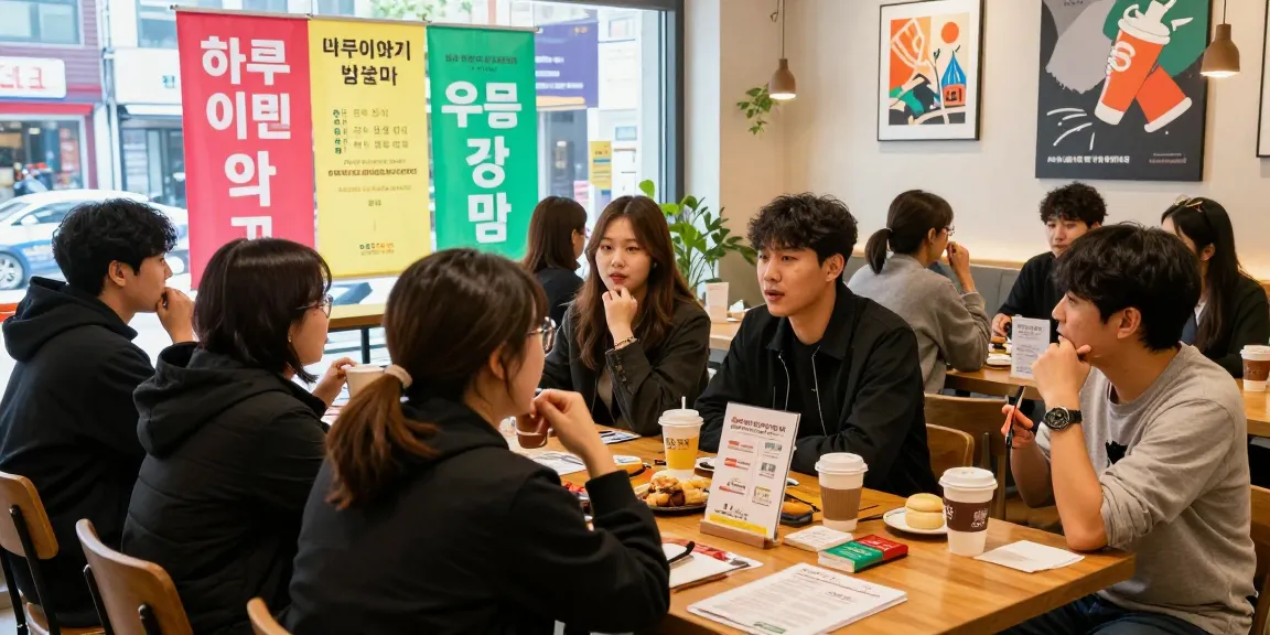 하루이야기 커뮤니티의 활기찬 모임과 다양한 아르바이트 경험 공유
