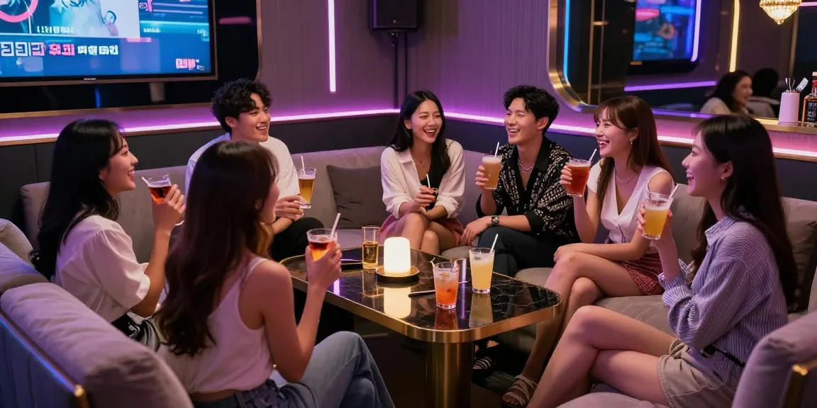 강남유앤미의 세련된 인테리어와 즐거운 분위기를 담은 밤의 만남