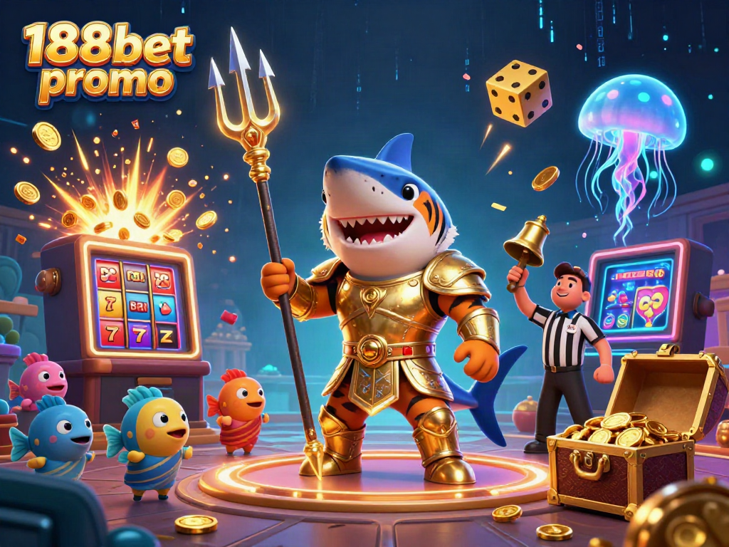 Experience the excitement of 188bet promo through a thrilling underwater casino scene