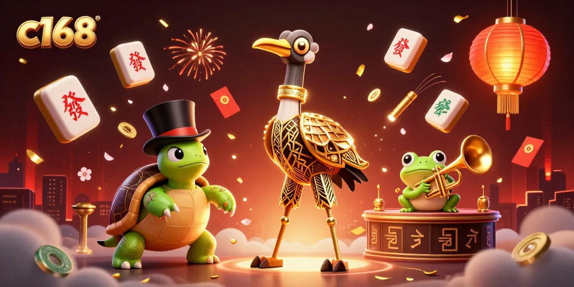 Experience the vibrant world of c168 with colorful casino elements bringing luck and excitement.